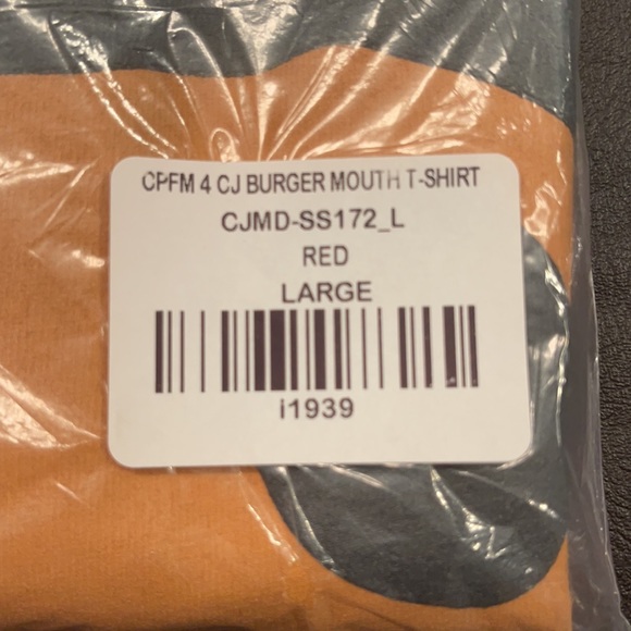 Cactus Jack Red Burger Mouth Tshirt - Picture 2 of 4